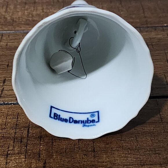 Vintage Blue Danube Japan Porcelain Dinner Bell Blue and White Floral Design - Picture 6 of 9